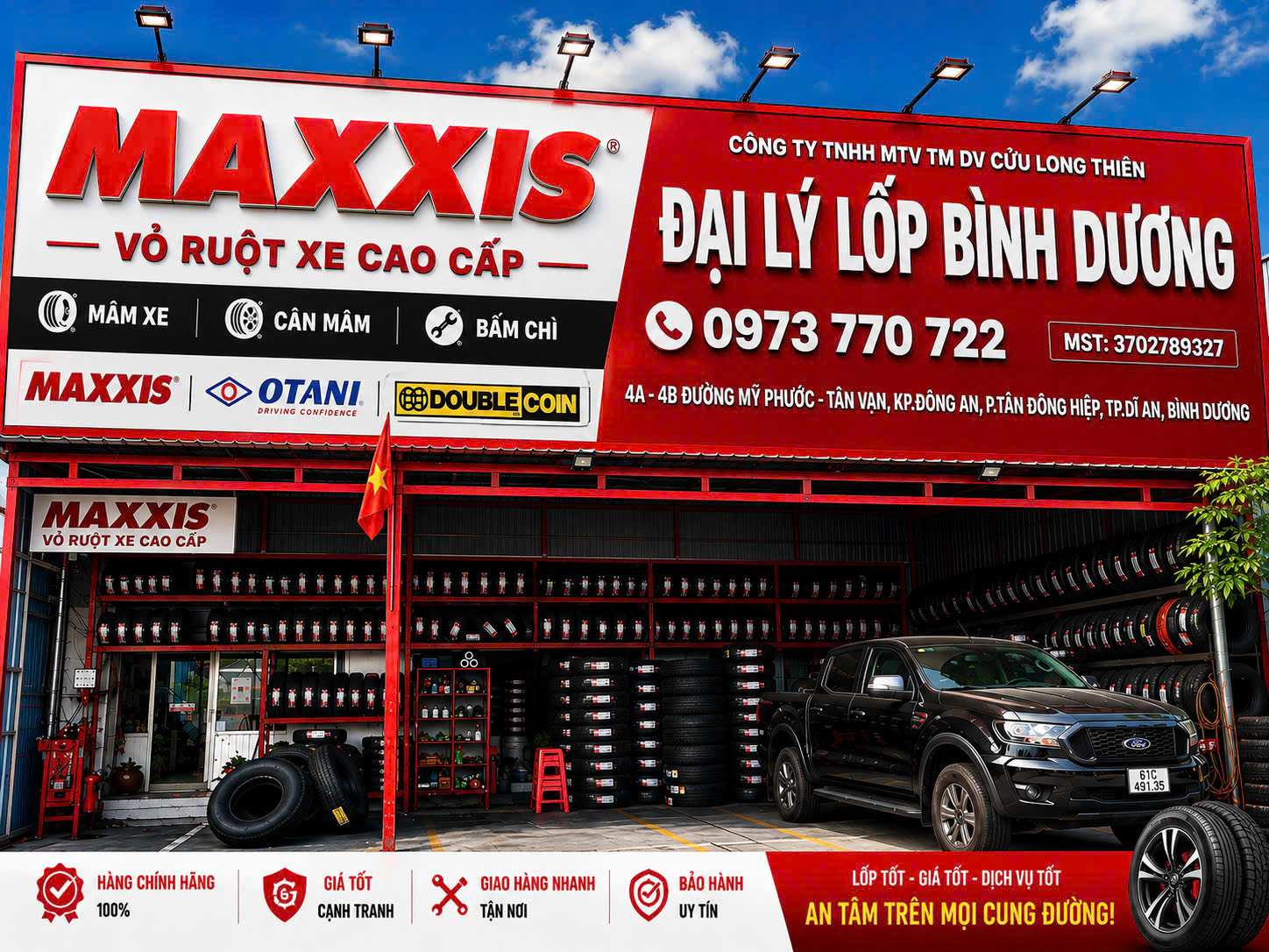 Lốp Xe 10.00R20 18PR MAXXIS UR288