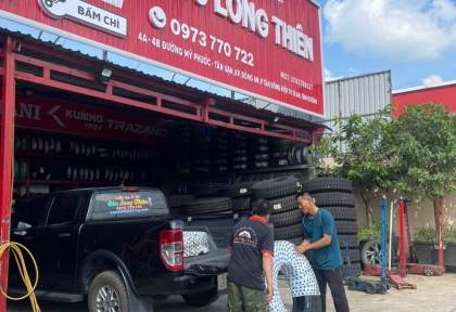 VÁ LỐP THAY LỐP NHANH TẠI ĐẠI LỘ BÌNH DƯƠNG -  LÁI THIÊU THUẬN AN 24/7