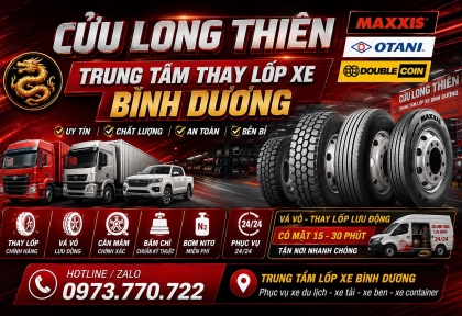 Trung Tâm Tư Vấn Thay Lốp Xe Tải, Ben, Container Bình Dương