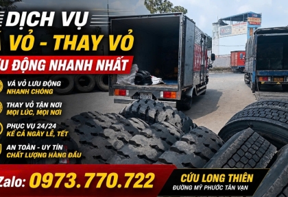 ĐỊA CHỈ THAY SĂM LỐP XE / LAZANG XE Ô TÔ TẠI BÌNH DƯƠNG