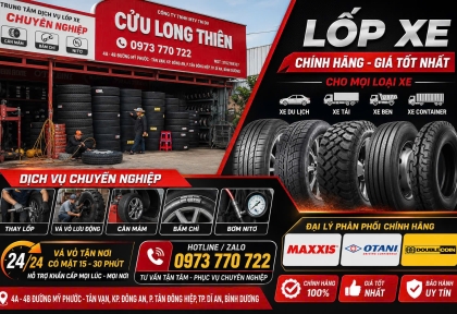 Vá Vỏ Xe Ô Tô Lưu Động Dĩ An | Có Mặt Nhanh 15 Phút