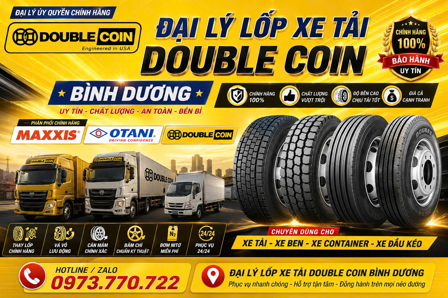 LỐP DOUBLE COIN CÓ TỐT KHÔNG? NGUỒN GỐC, ƯU ĐIỂM & ĐỊA CHỈ MUA LỐP UY TÍN
