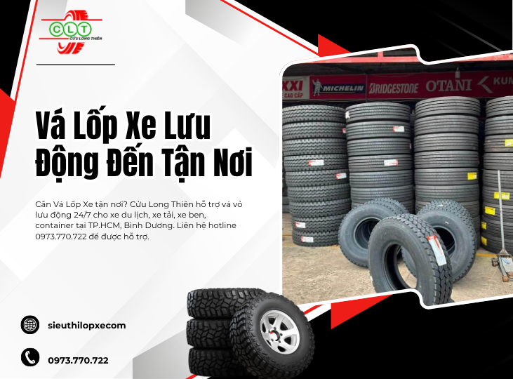 Vá Lốp Xe Lưu Động Đến Tận Nơi – Hỗ Trợ Nhanh Chóng, An Toàn 24/7