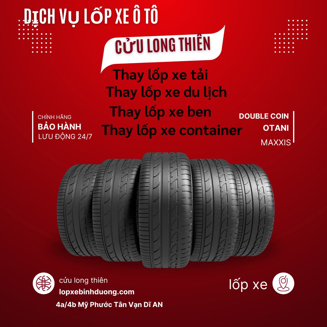 Vá Lốp Xe Ô Tô, Xe Tải Lưu Động Bình Dương – Hỗ Trợ Tận Nơi, Mọi Tuyến Đường