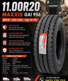 LỐP XE 11.00R20 MAXXIS GAI M956  CÓ RUỘT YẾM