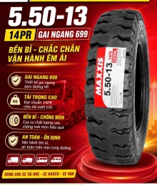 LỐP XE MAXXIS 5.50-13 14PR GAI 699 (có ruột )