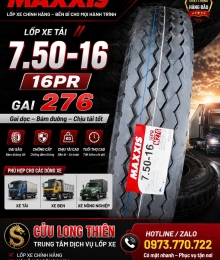 LỐP XE MAXXIS 7.50-16 16PR GAI M276 