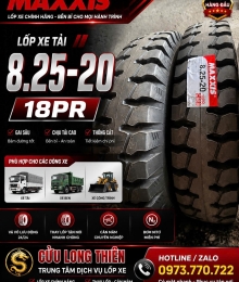 LỐP XE 8.25-20 MAXXIS GAI C688 18PR ( có ruột yếm)