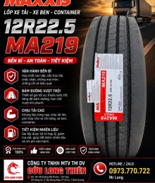 LỐP XE CHỊU TẢI 12R22.5 MAXXIS MA219
