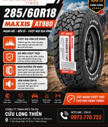 LỐP XE MAXXIS 285/60R18 AT-980