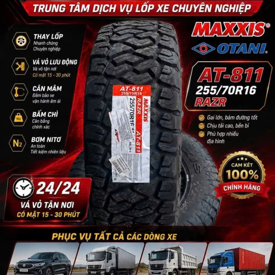 Hiệu Lốp Xe Du Lịch MAXXIS 255/70R16