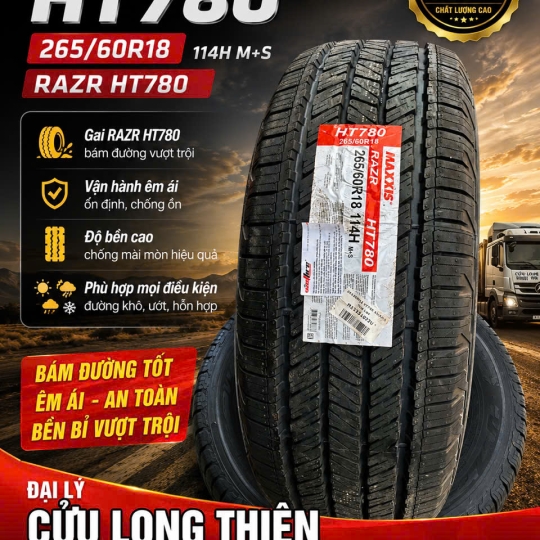 Lốp Xe Hiệu MAXXIS  255/70R16 HT770