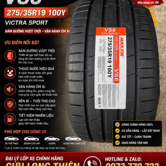 LỐP XE 275/35R19 MAXXIS – HIỆU SUẤT CAO