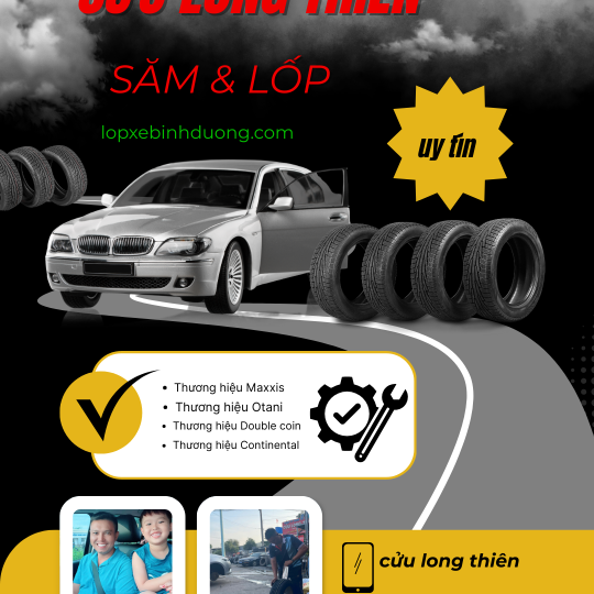 VÁ VỎ XE LƯU ĐỘNG 24/24 TP. TÂN UYÊN BD