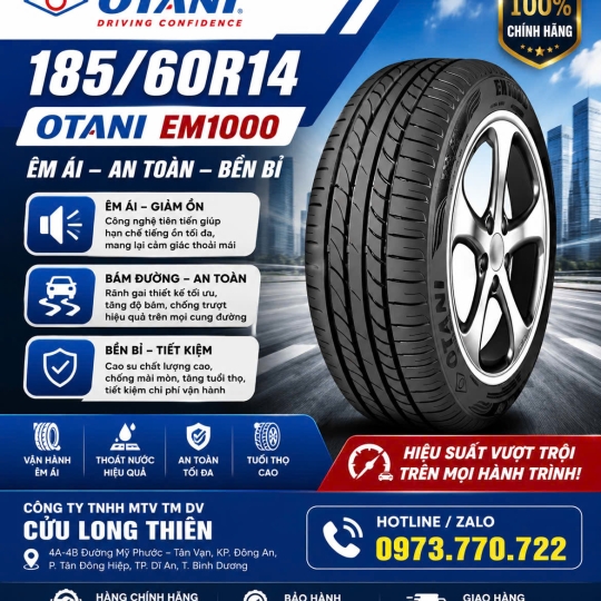 LỐP XE DU LỊCH OTANI 185/60R14