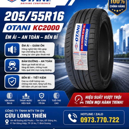 Lốp Xe Du Lịch OTANI 205/55R16