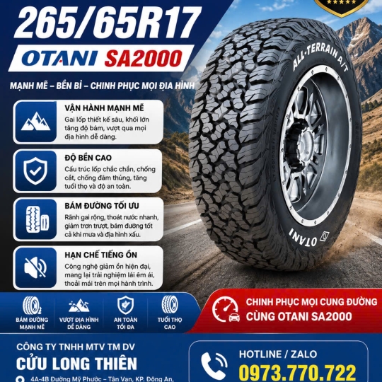 Lốp Xe Du Lịch OTANI 265/65R17