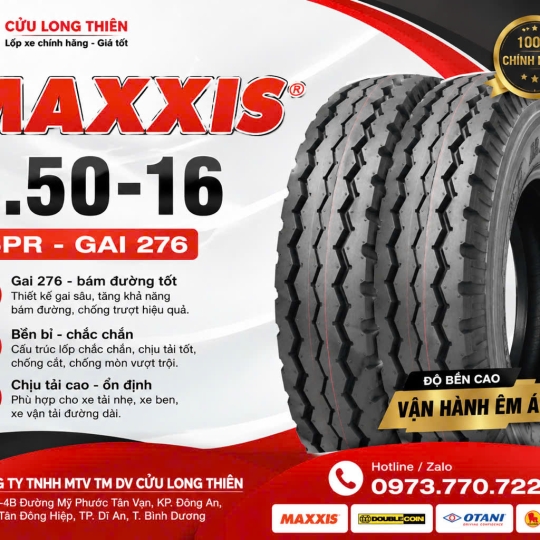Lốp Xe Tải MAXXIS 6.50 -16 14PR