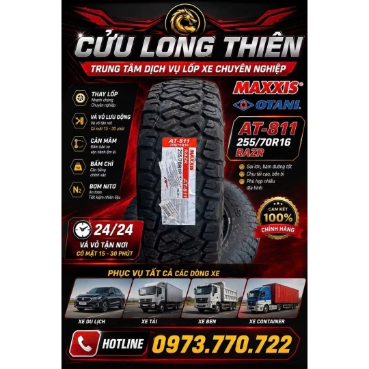 Hiệu Lốp Xe Du Lịch MAXXIS 255/70R16
