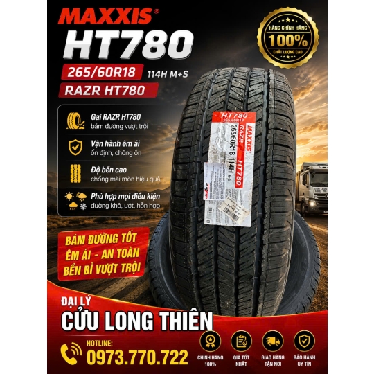 Lốp Xe Hiệu MAXXIS  255/70R16 HT770