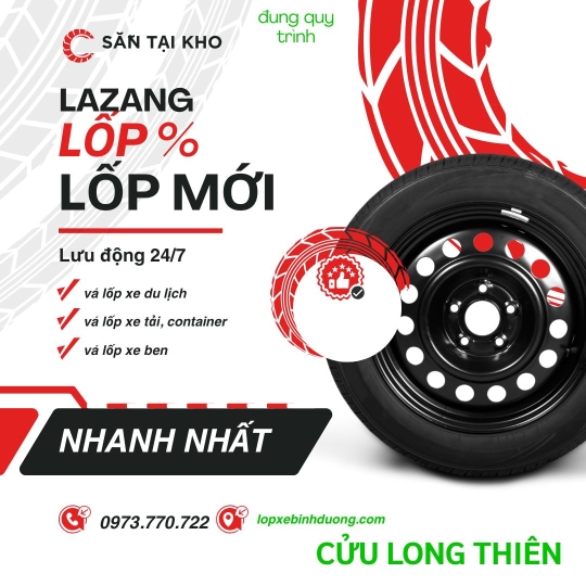 VÁ VỎ XE LƯU ĐỘNG 24/24 TP .TÂN UYÊN