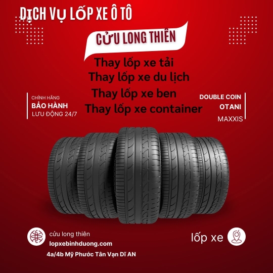 VÁ VỎ XE LƯU ĐỘNG 24/24 TP. BẾN CÁT