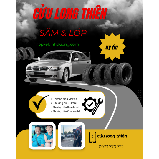 VÁ VỎ XE LƯU ĐỘNG 24/24 TP. TÂN UYÊN BD