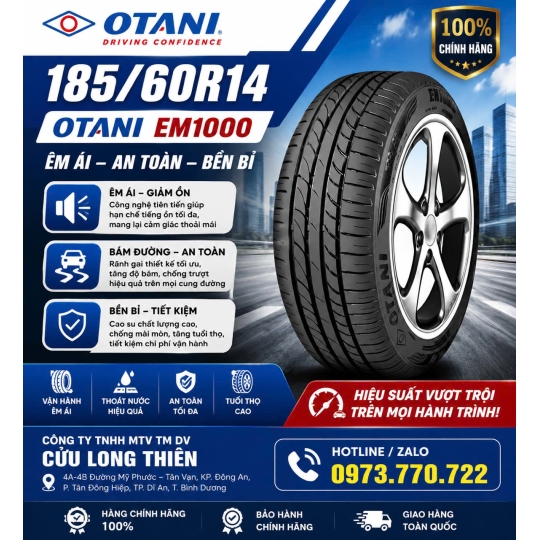 LỐP XE DU LỊCH OTANI 185/60R14