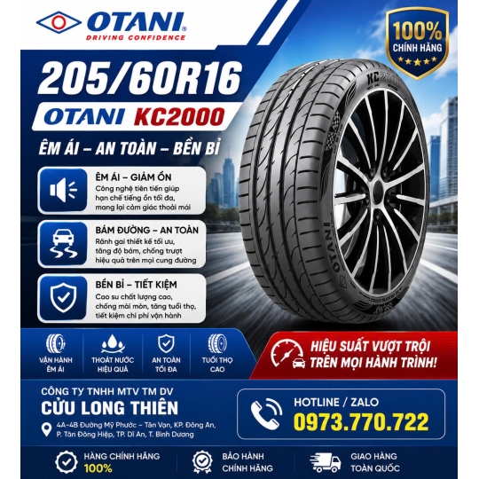 Lốp Xe Du Lịch OTANI 205/60R16