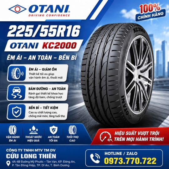 Lốp Xe Du Lịch OTANI  225/55R16 