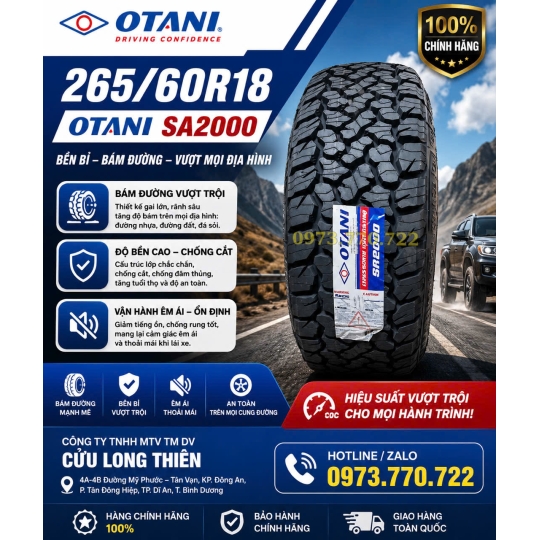 Lốp Xe Du Lịch OTANI  265/60R18 10PR