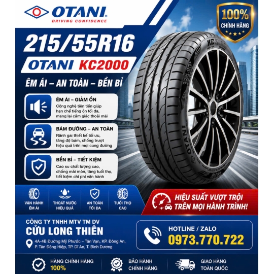 Lốp Xe Du Lịch OTANI 215/55R16 