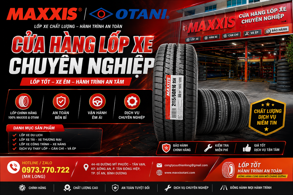 Giới thiệu Công ty Lốp Xe Ô Tô Cửu Long Thiên tại Dĩ An, Bình Dương