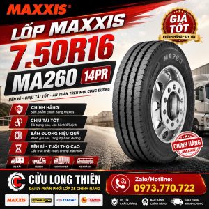 LỐP XE 7.50R16 MAXXIS GAI 260