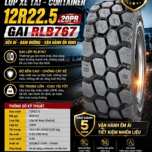 Lốp Xe 12R22.5 Double coin