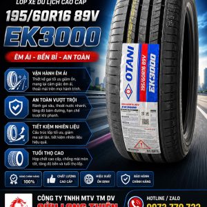 LỐP XE 195/60R16 OTANI – LỐP Ô TÔ DU LỊCH