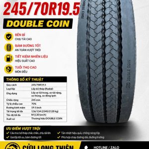 LỐP XE 245/70R19.5 DOUBLE COIN