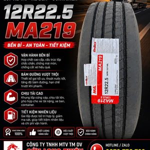 Lốp Xe 12R22.5 Maxxis Gai 219 | Lốp Xe Tải Nặng, Container