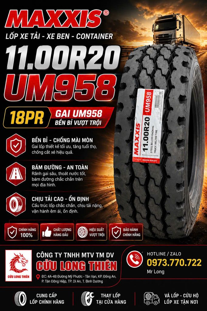 Thay Săm Lốp 24/24 Bình Dương | Cửa Hàng Lốp Cửu Long Thiên