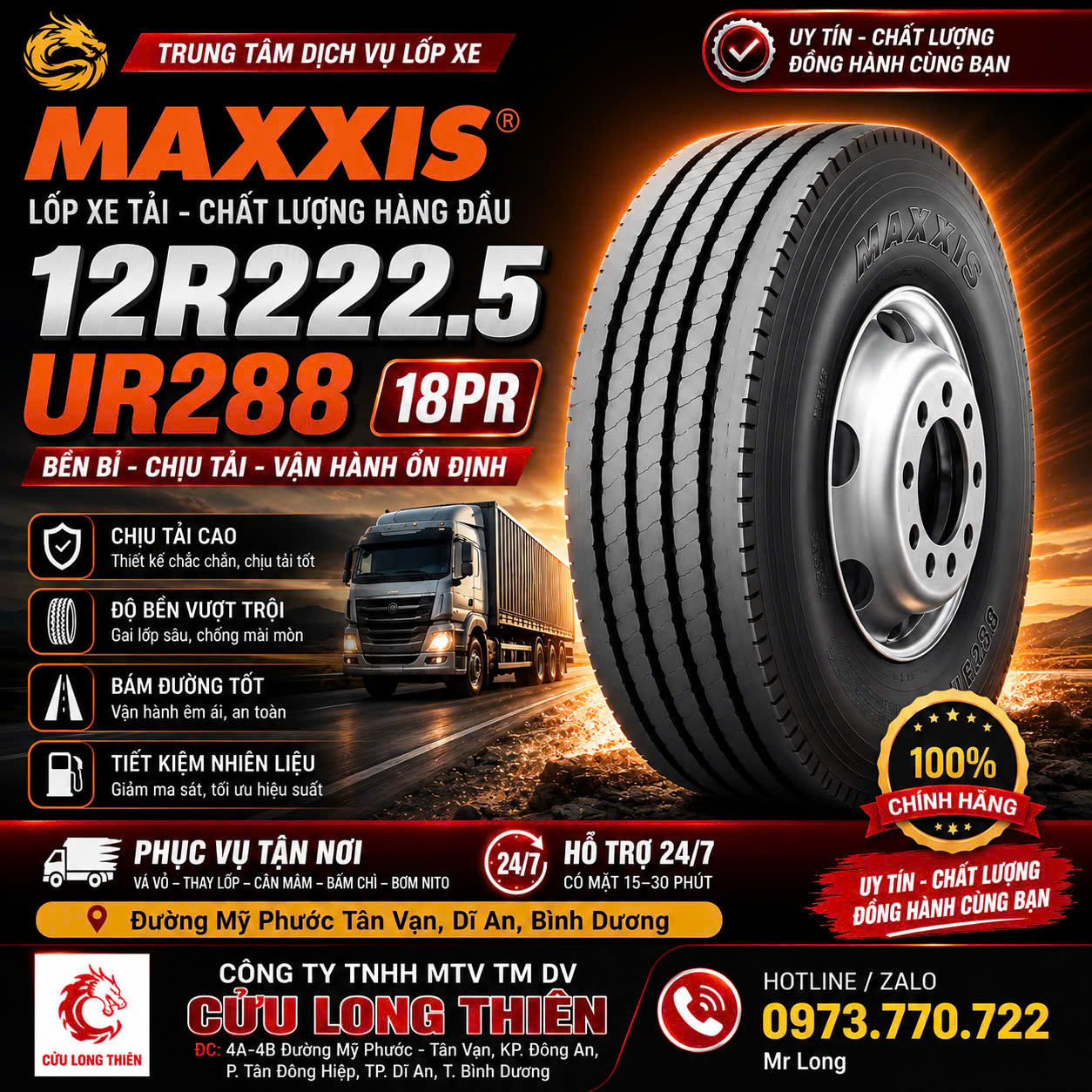 CỨU HỘ THAY LỐP XE TẠI BÃI XE BÌNH DƯƠNG