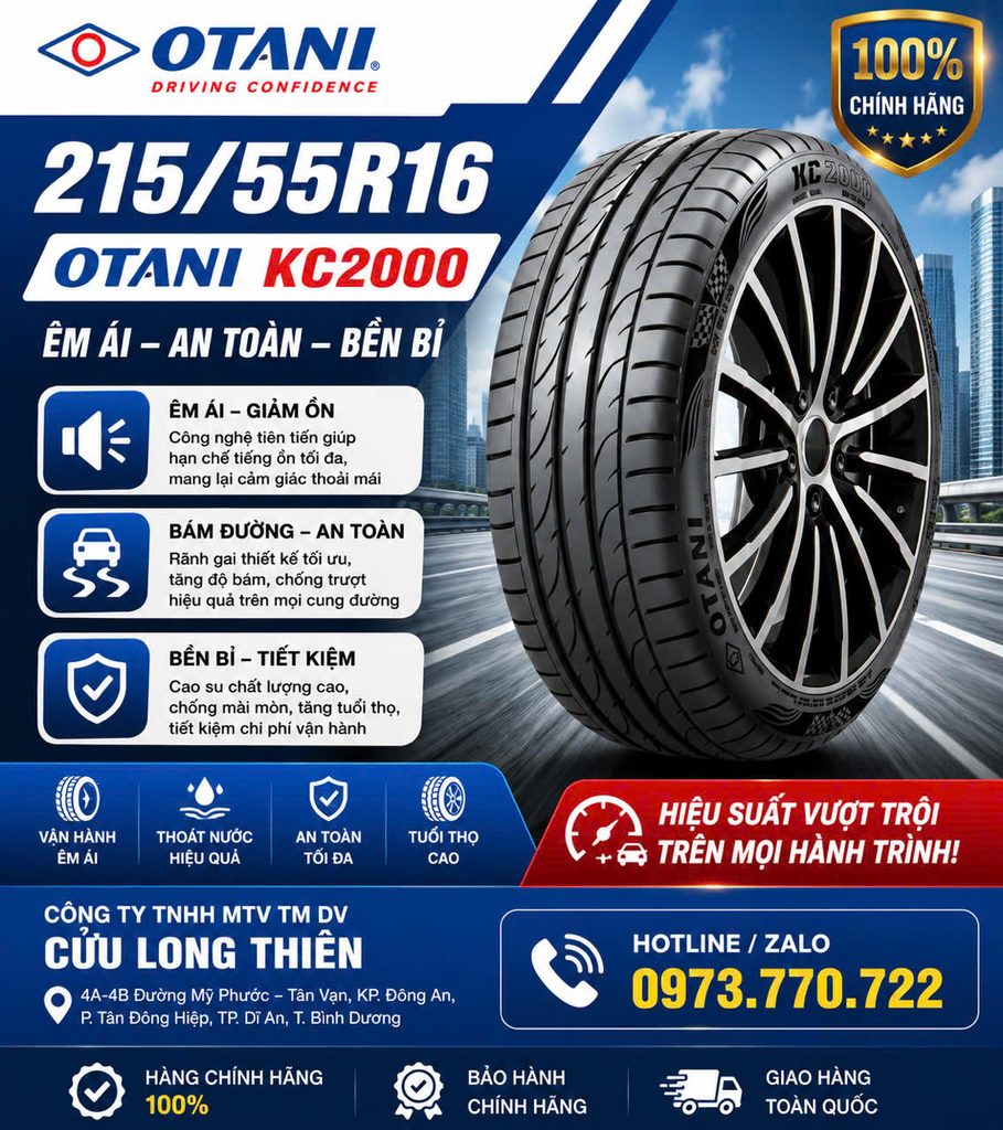 Lốp Xe Hiệu Otani Có Tốt Không? Có Nên Dùng? Địa Chỉ Thay Uy Tín