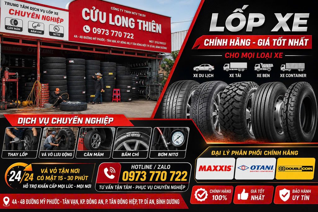 Thay Lốp Xe Điện, Xe Du Lịch, Xe Sân Golf Giá Rẻ Tại Dĩ An