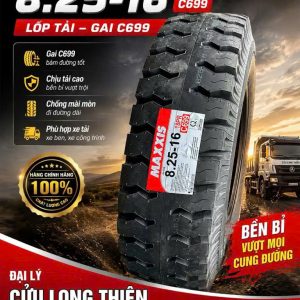 Lốp Xe 8.25-16 Maxxis 18PR Gai 699 Chính Hãng Giá Tốt Nhất